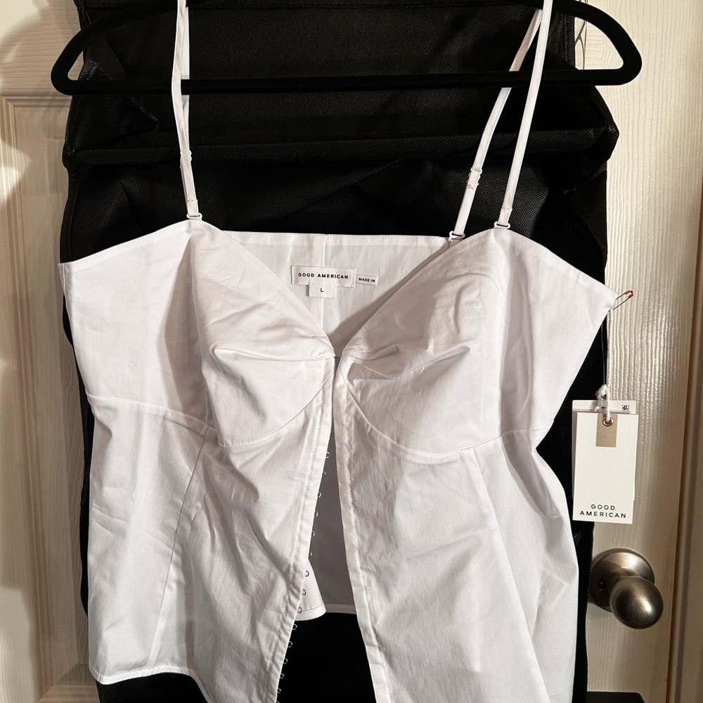 Good American White Camisole Top
